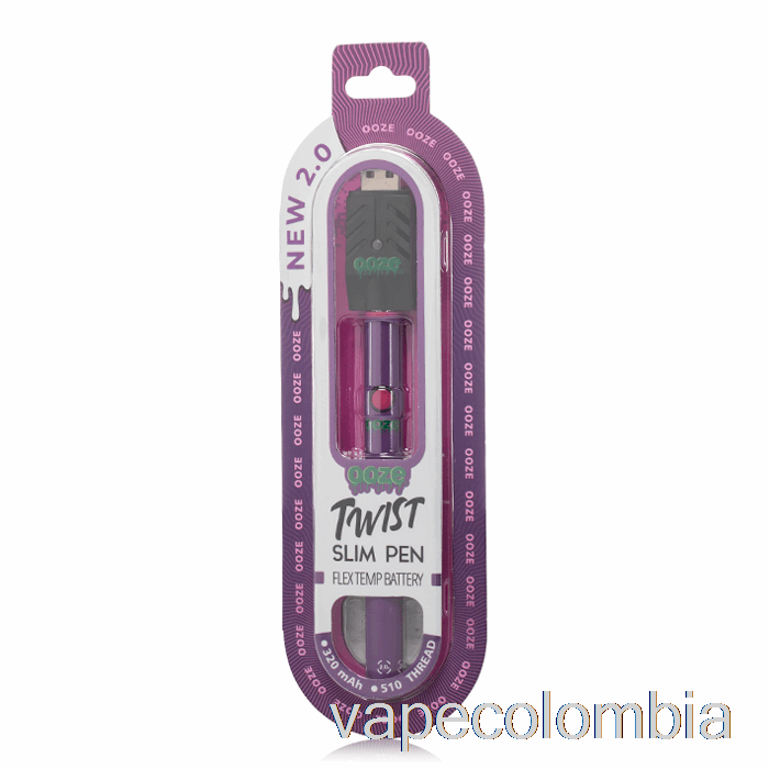 Kit Completo De Vapeo Ooze Slim Twist Pen 2.0 Flex Temp Batería Ultra Violeta